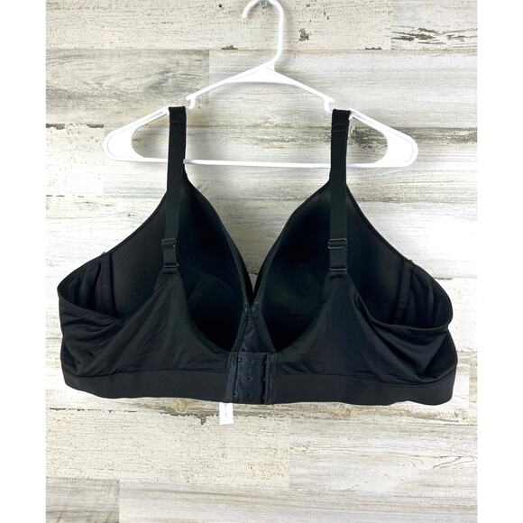 Cacique Women’s Plus 52C Black Lightly Lined Full Coverage Bra NEW - Picture 2 of 7